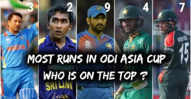 Most Runs in ODI Asia Cup (1984-2023)