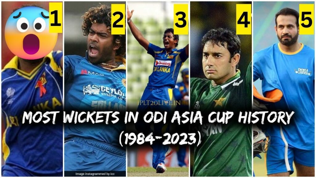 Most Wickets in the ODI Asia Cup history (1984-2023)