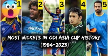 Most Wickets in the ODI Asia Cup history (1984-2023)
