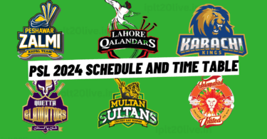 PSL 2024 Schedule and Time table