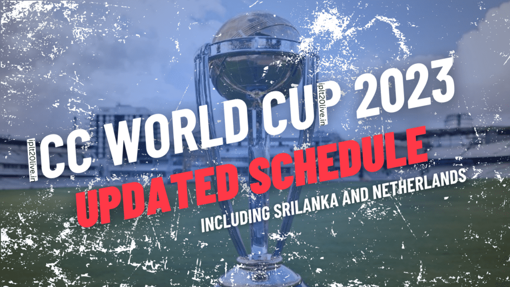 ICC World Cup 2023 Updated Schedule and Fixture After Qualifier