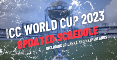 ICC World Cup 2023 Updated Schedule