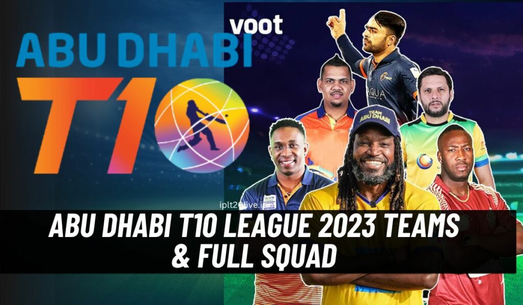 Abu Dhabi T10 league 2023 Teams & Players list