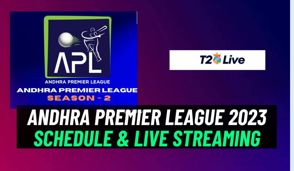 Andhra Premier League 2023 Schedule, Live streamming timings APL 2023 Live
