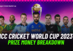 ICC Cricket world cup 2023 Prize money breakdown