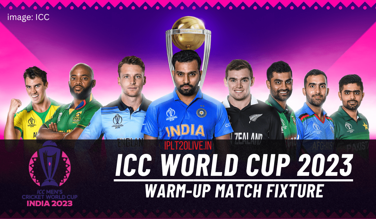 ICC world cup 2023 Warm-up match fixture