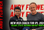 RCB's New Coach Andy Flower Salary, Stats & Records