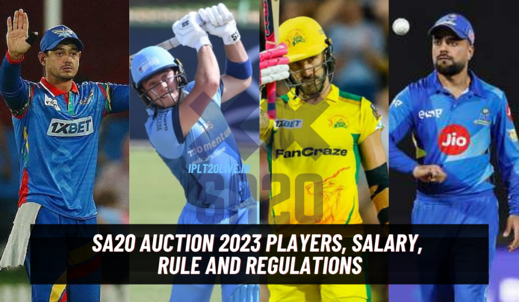 SA20 Auction 2024 Players, Increased Purse, Rule and Regulations