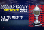 Most Wickets in Deodhar Trophy 2023