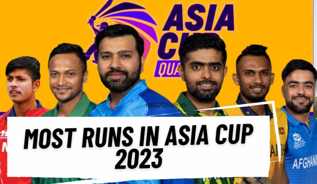 most runs in Asia cup 2023